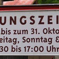 Öffnungszeiten Sommer (Stand September 2015)