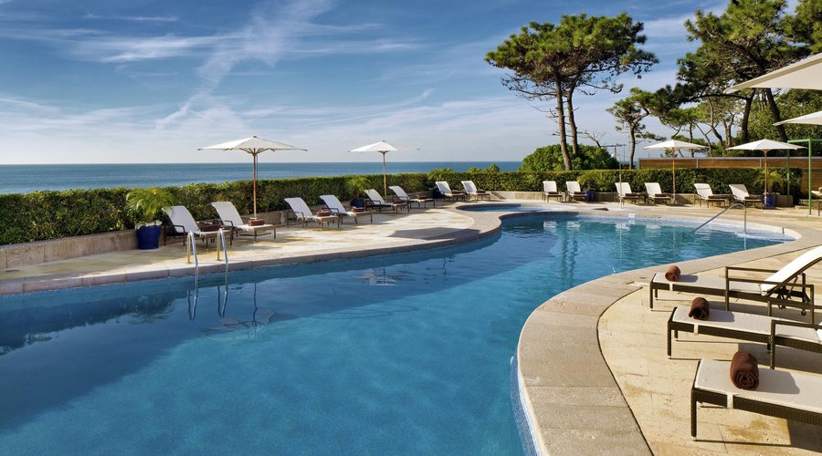 Pool with ocean view