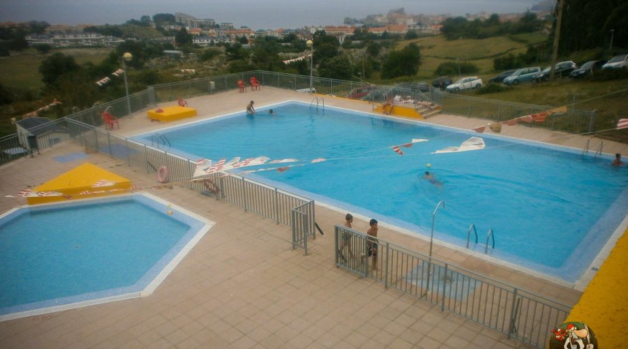 Zona de las piscinas.