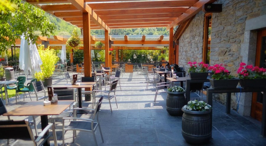 Al fresco dining area