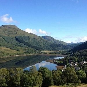 Arrochar and the Arrochar Alps! View of the village from one of the local walks.
