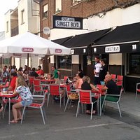 Terraza de verano del Sunset Boulevard