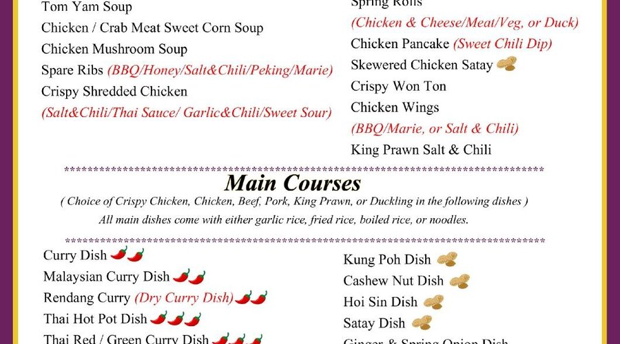 early bird menu