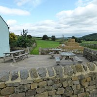out door seating and play area