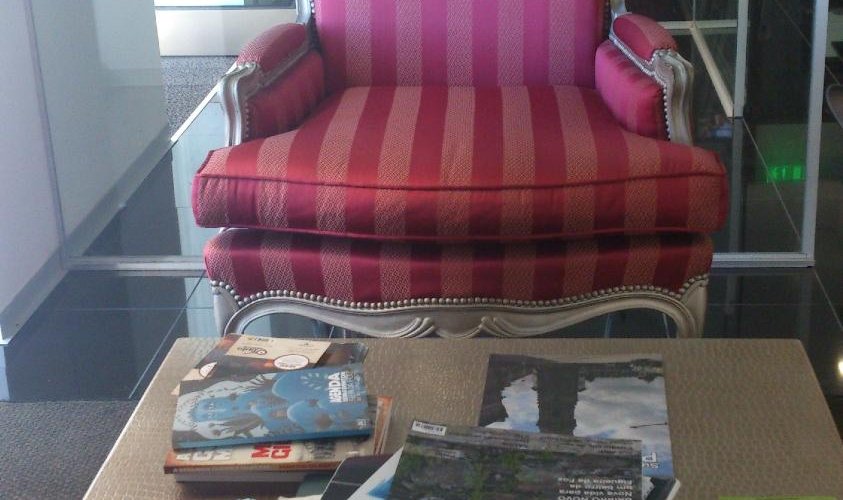 Recepción del  Hotel Lazza