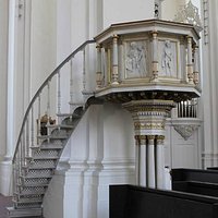 Jesuit church inside pulpit