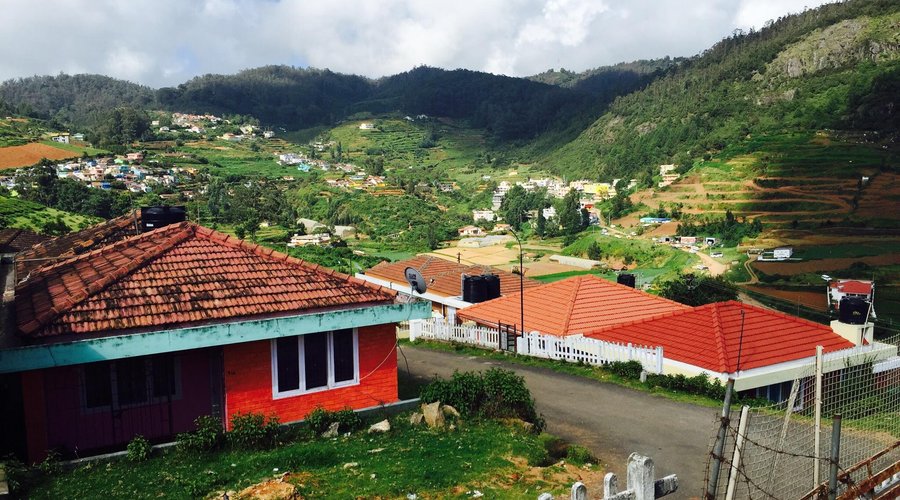 Good cottage with best pleasant view of mountains around average rates and good service .......