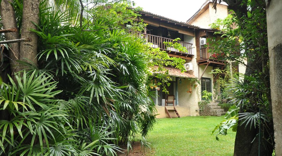 view of property from rear entrance