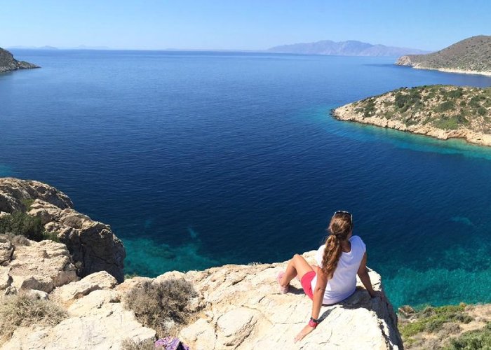 breathtaking view after a long climb