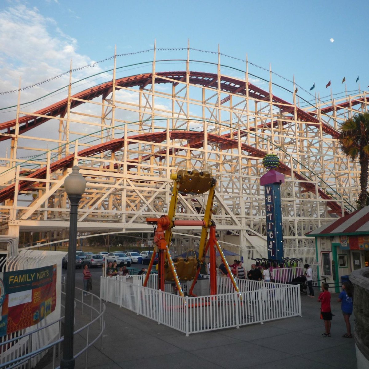 Hotel with outdoor roller coaster