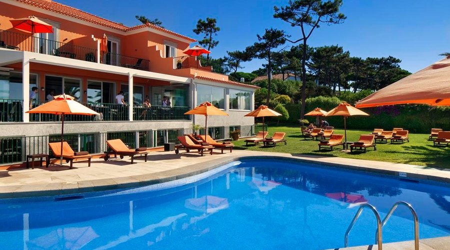 Main Building Pool view by day