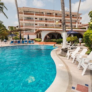 Rosita Hotel in Puerto Vallarta, image may contain: Resort, Hotel, Villa, Person