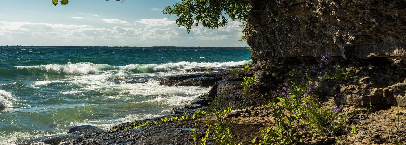 Isolation. Fun to explore the rugged shore line.