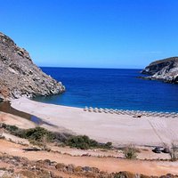 Zorkos. A beautiful beach in Andros.