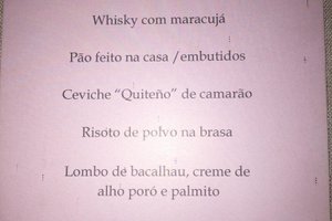 Cardápio