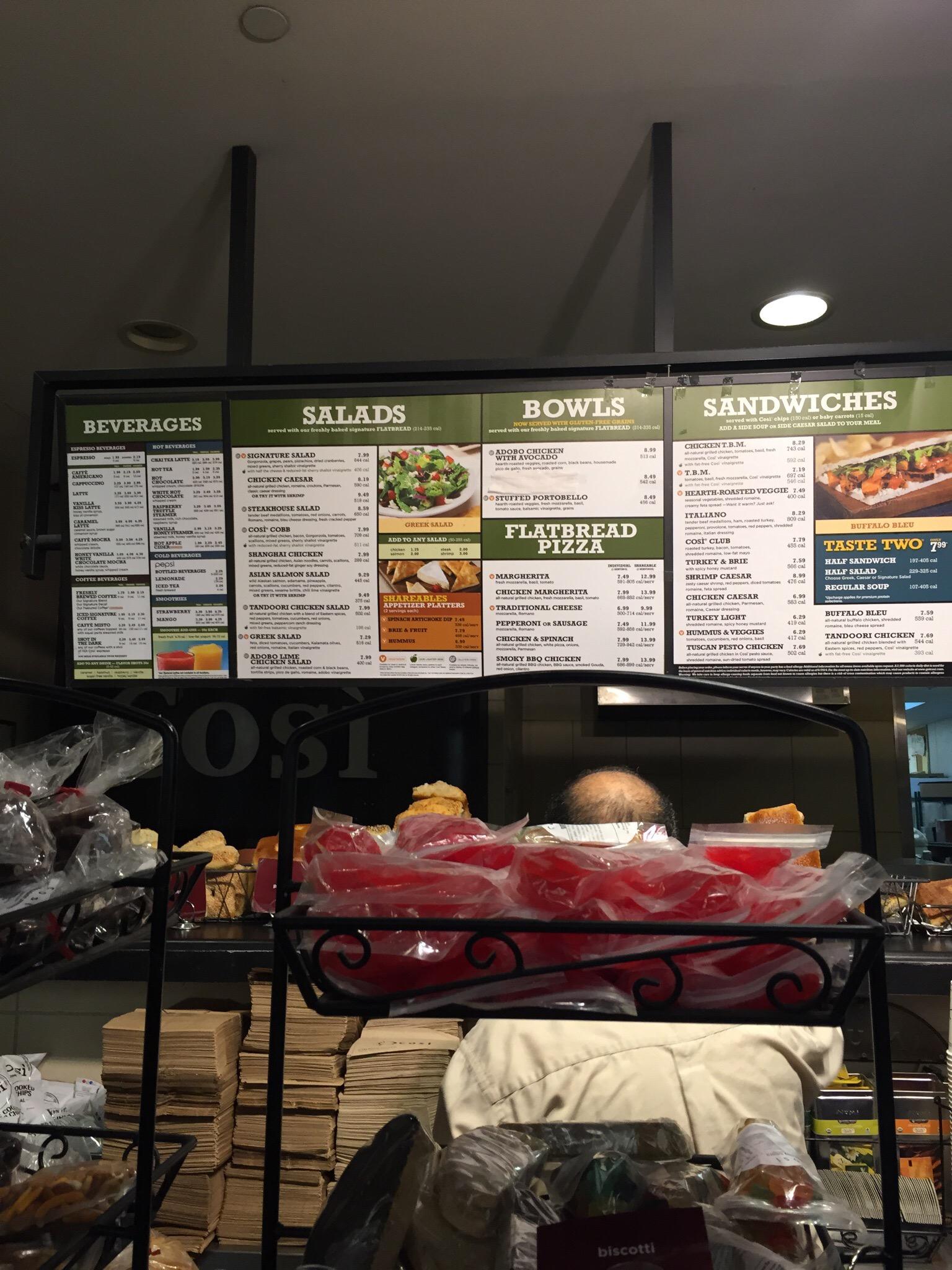 COSI Boston Seaport District South Boston Waterfront Menu Prices Restaurant Reviews Tripadvisor