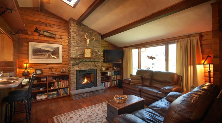 Sawmill Living Room with Fireplace