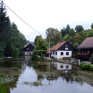 Хорватия Слунь зима