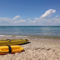 the beach