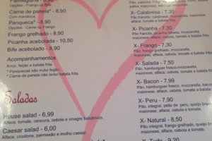 Cardápio