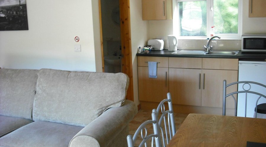 kitchen and dining area