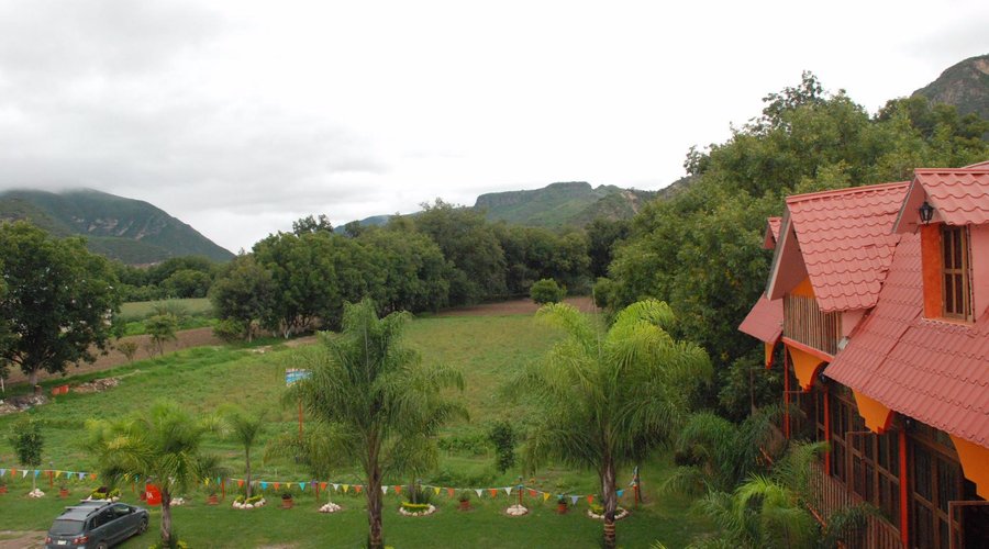 vista al jardín desde la habitación