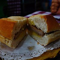 Pork chop sandwich