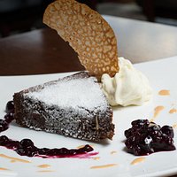 Brownie con helado