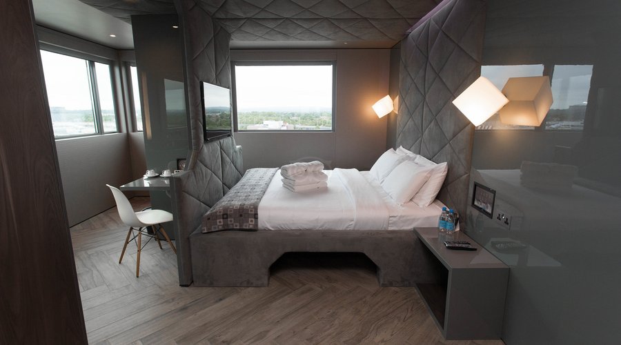 The VIP Room with Runway View at the BLOC Hotel