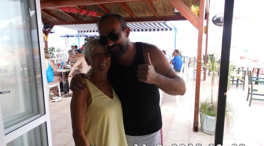 me with giorgos going home today very sad!!