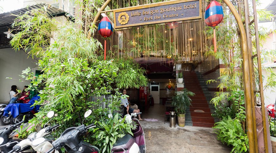 Entrance at the Little Saigon Boutique Hotel