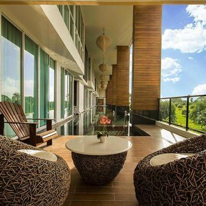 view from balcony