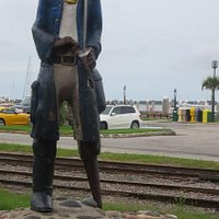 Statue outside welcome center