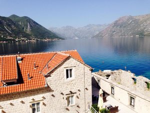 Palazzo Radomiri Hotel in Dobrota, image may contain: Scenery, Outdoors, Roof, Housing