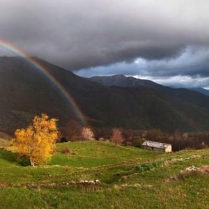 panorama con arcobaleno