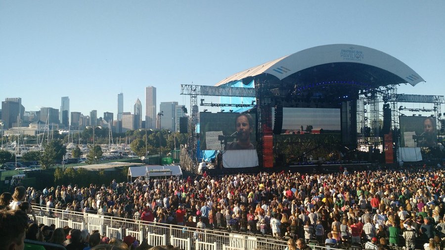 View from sec 310, row p