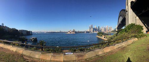 View of Sydney Opera House from across the river
