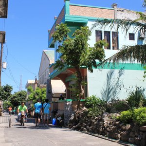 the lodge house as viewed from the street