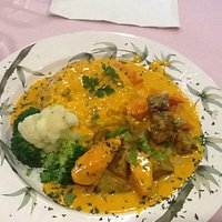 Curried lamb