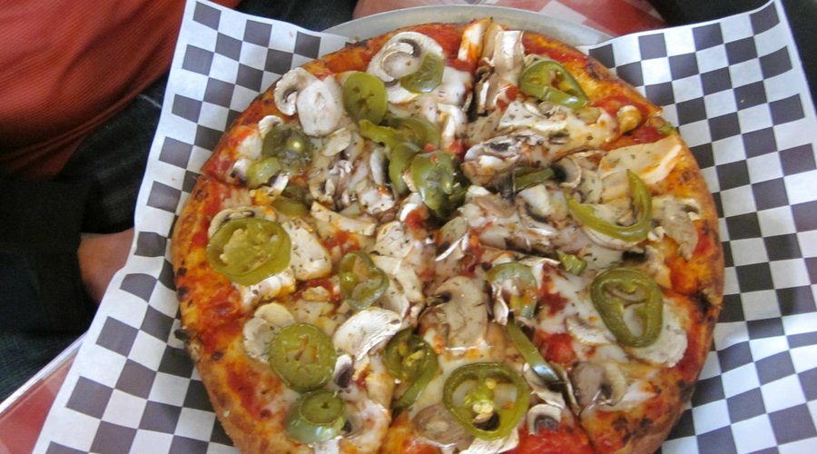 chicken, mushrooms with jalapenos