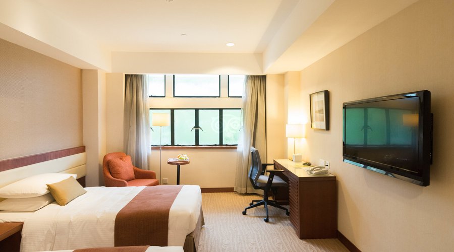 The Twin Room at the Caritas Bianchi Lodge