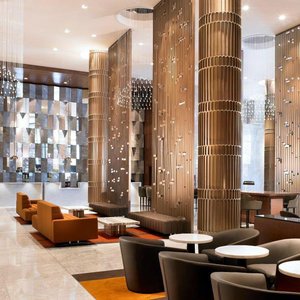 Sheraton Grand Los Angeles in Los Angeles, image may contain: Interior Design, Indoors, Lighting, Shopping Mall