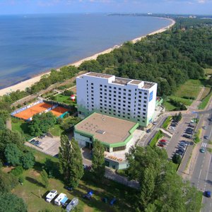 hotel with a bird's eye view