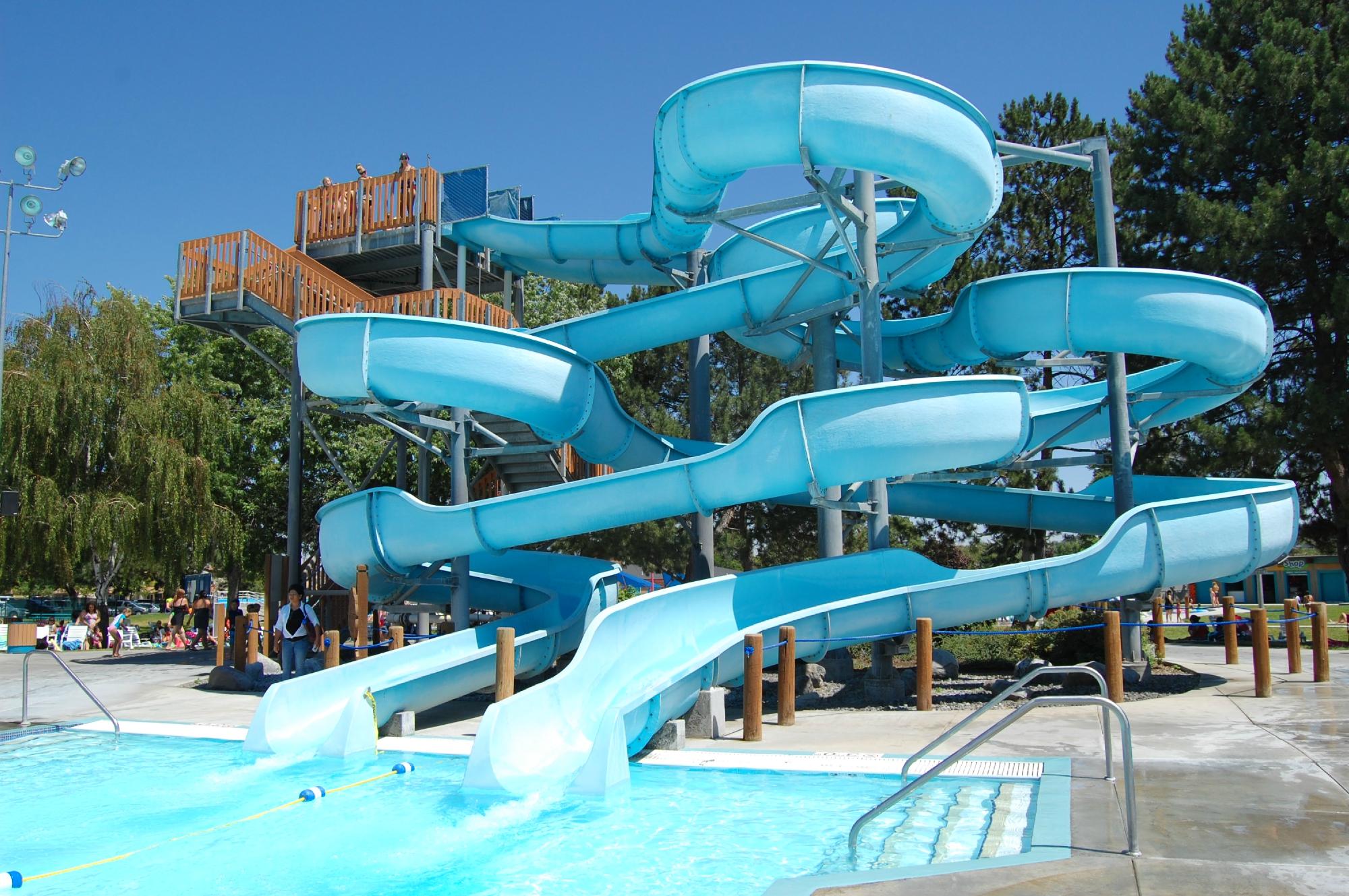 Surf and store slide water slide