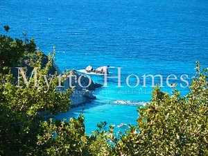 Myrto Vacation Relaxing Homes in Lefkada, image may contain: Land, Nature, Outdoors, Sea