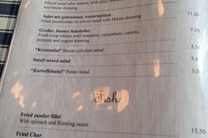 Speisekarte