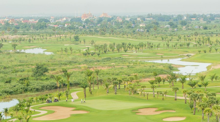 Birdeye view of garden city's beautiful course