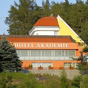 Hotel Akademie Nahac in Chocerady, image may contain: Resort, Hotel, Furniture, Housing