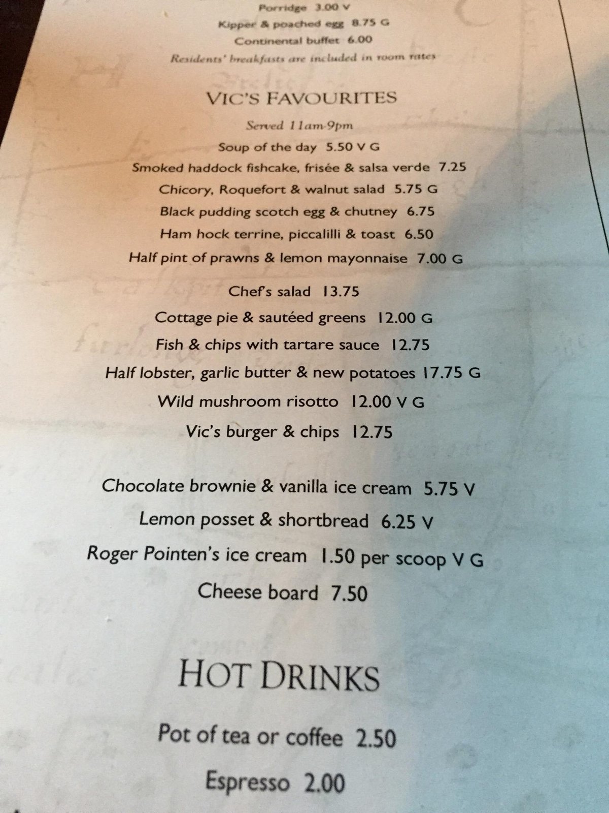 THE VICTORIA RESTAURANT, Holkham - Menu, Prices & Restaurant Reviews ...