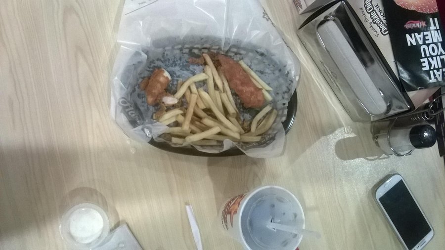 Chicken and chips